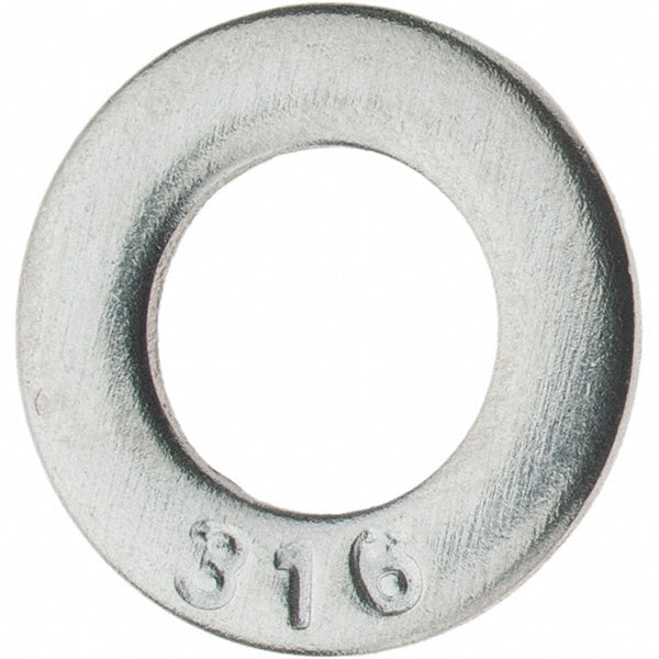 Value Collection A410353 M5 Screw Standard Flat Washer Grade 316 Stainless Steel, Plain Finish