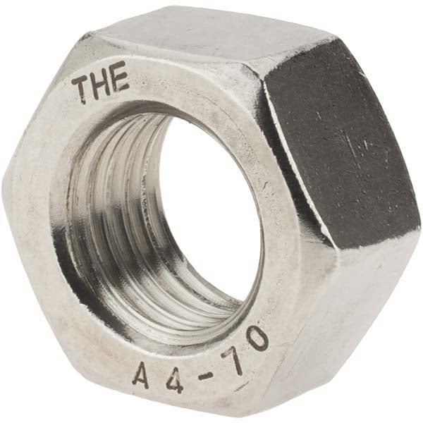 Value Collection A410325 Hex Nut M20 x 2.50, Grade 316 & Austenitic Grade A4 Stainless Steel, Uncoated