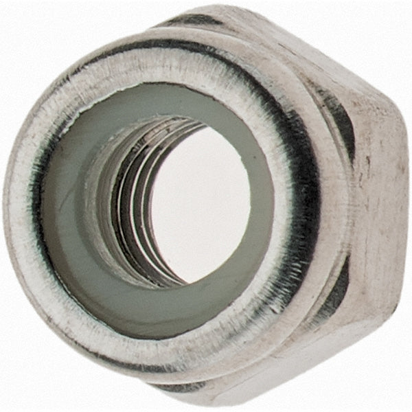 Value Collection A410300 Hex Lock Nut Insert, Nylon Insert, Grade 316 & A4 Stainless Steel, Uncoated