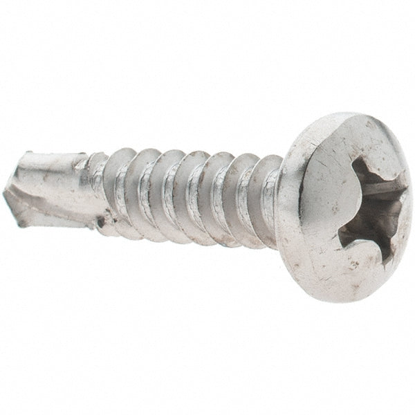 Value Collection 95561 #12, Pan Head, Phillips Drive, 1" Length Under Head, #3 Point, Self Drilling Screw