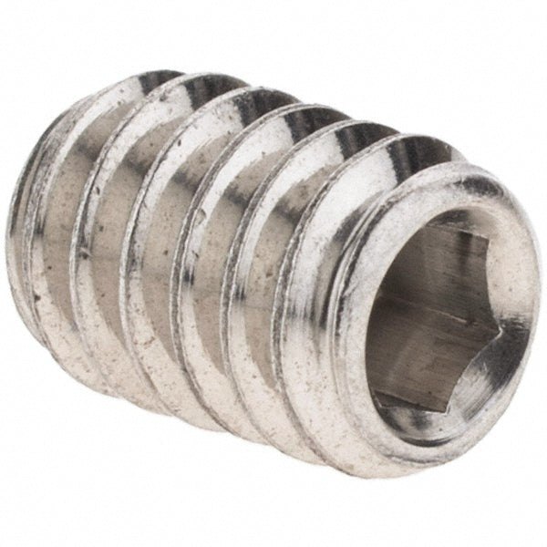 Value Collection 93937 Set Screw 1/4-20 x 3/8", Cup Point, Stainless Steel, Grade 18-8