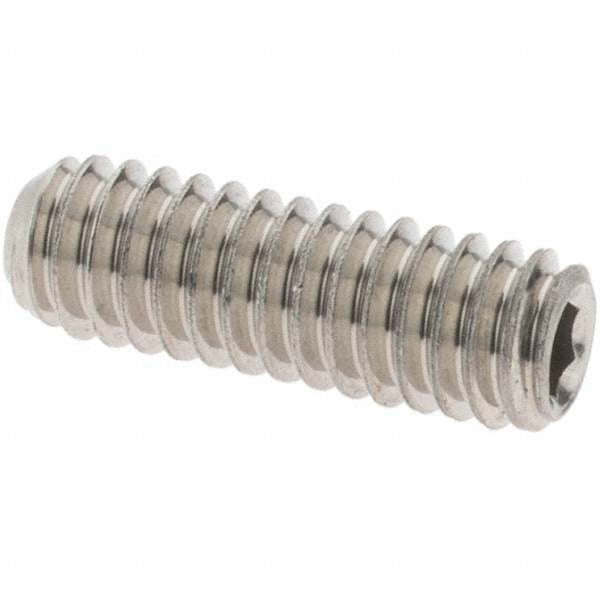 Value Collection 93922 Set Screw #8-32 x 1/2", Cup Point, Stainless Steel, Grade 18-8