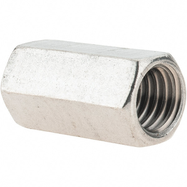 Value Collection 93574 1/2-13 UNC, 1-1/4" OAL Stainless Steel Standard Coupling Nut