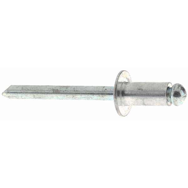 Value Collection C88110 Open End Blind Rivet Size 84, Dome Head, Aluminum Body, Steel Mandrel