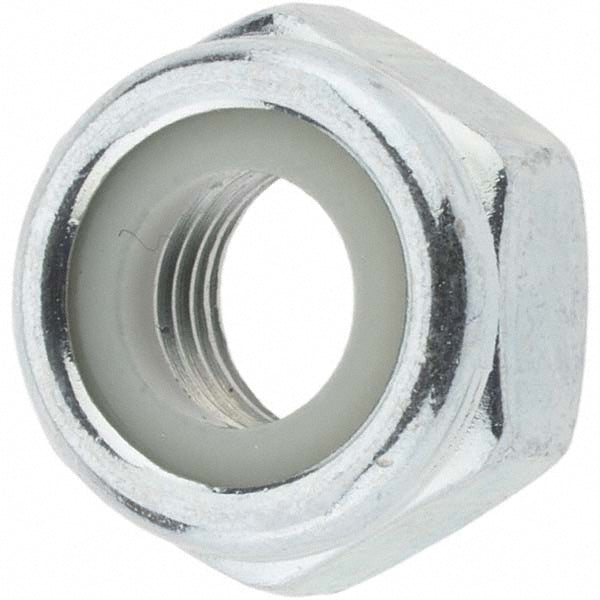 Value Collection C84739 Hex Lock Nut Insert, Nylon Insert, Grade 8 Steel, Zinc-Plated