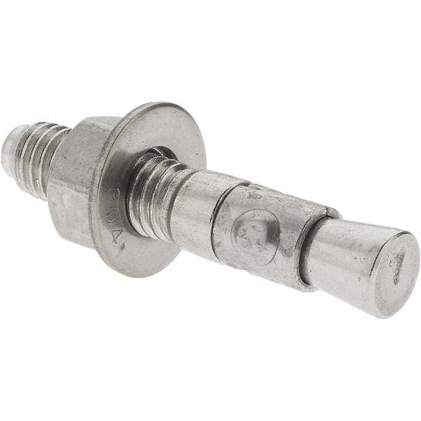 Value Collection KP9825 Concrete Wedge Anchor 1/2" Dia, 2-3/4" OAL, 2-1/4" Min Embedment