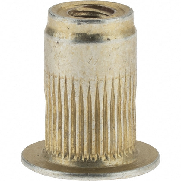 Value Collection 45200 #6-32, 0.265 Insert Diam, 0.42" OAL, Knurled Body Open End Threaded Insert