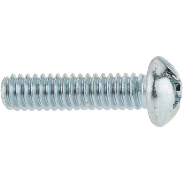 Value Collection 38029 Machine Screw 1/4-20 x 1" Length Under Head, Round Head, Phillips