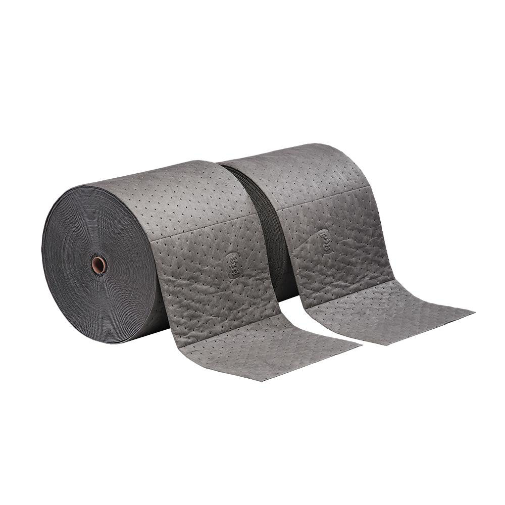 New Pig MAT220 Sorbent Mat Can be used to absorb the following fluids Coolants/Oils/Solvents/Water Use, Heavy Weight, 40.2 gal Capacity, Gray