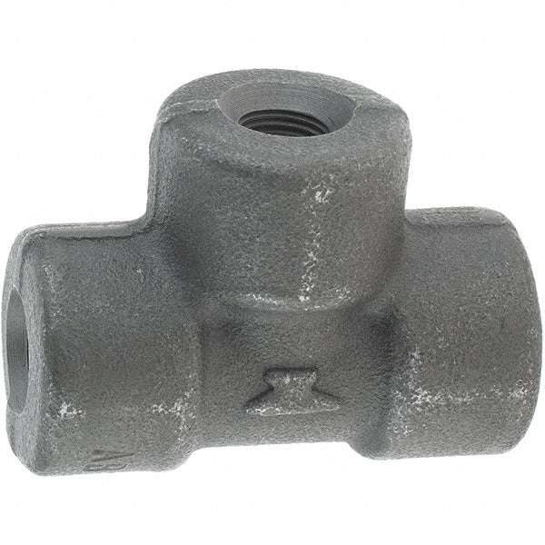 Anvil 0361119001 Black Tee 1/8", Threaded