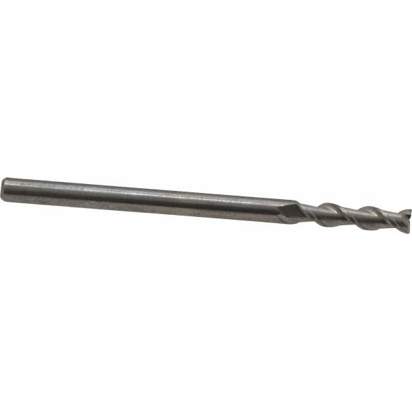 Kennametal 2402999 Square End Mill 1/8'' Dia, 1/2'' LOC, 1/8'' Shank Dia, 2'' OAL, 2 Flutes, Solid Carbide