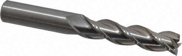 Kennametal 3658836 Square End Mill 1/2'' Dia, 2'' LOC, 1/2'' Shank Dia, 4'' OAL, 3 Flutes, Solid Carbide