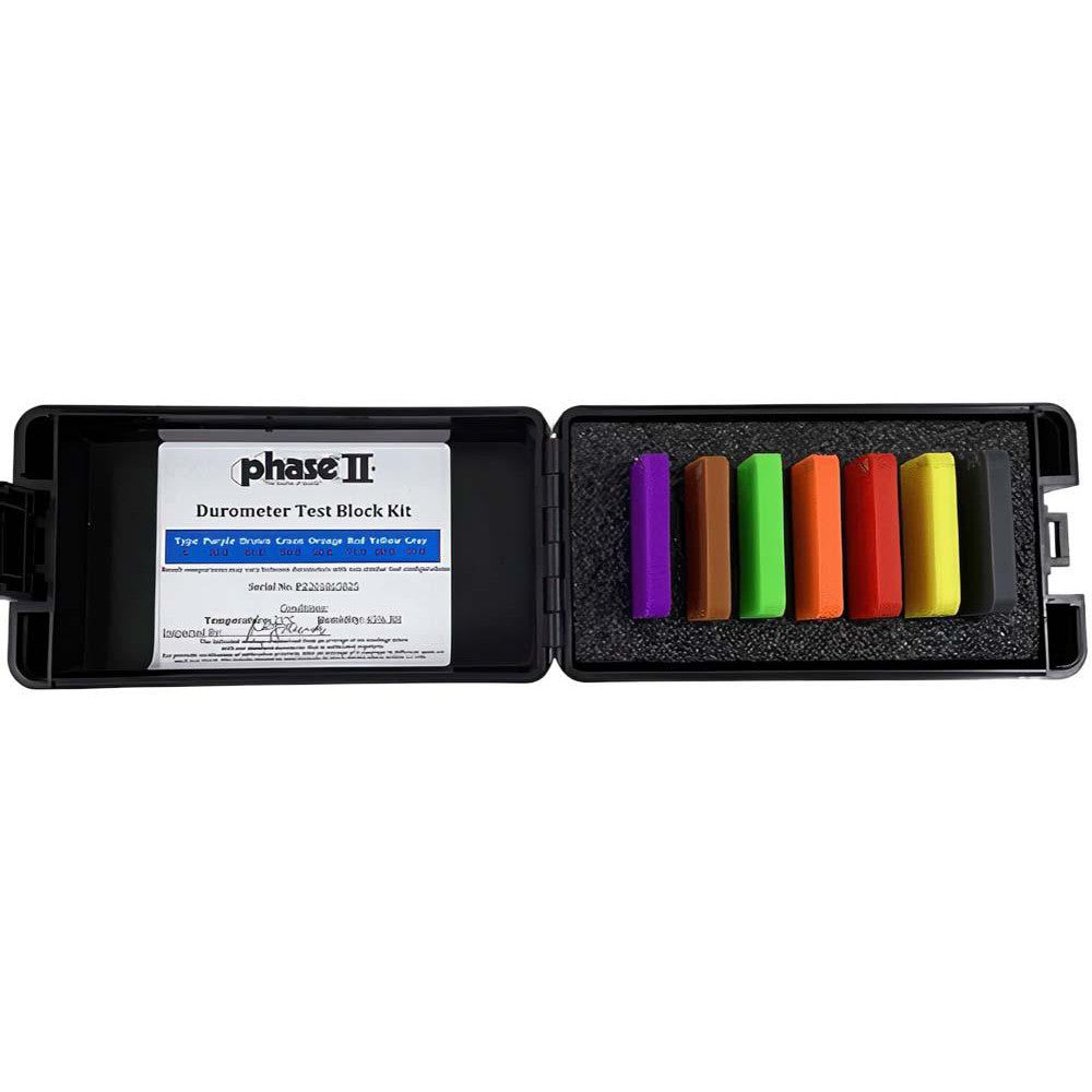 Phase II PHT950-25 30 HA to 90 HA Hardness, Shore A Scale, Hardness Calibration Test Block Kit