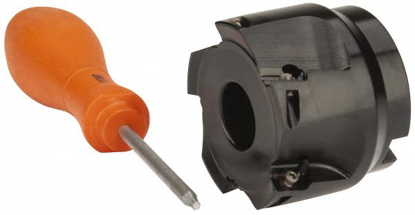Kennametal 3745041 2" Cut Diam, 3/4" Arbor Hole Diam, 0.389" Max Depth, Indexable Square-Shoulder Face Mill