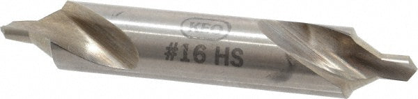 Keo 906-000-247 Combo Drill & Countersink #16, 1/2" Body Dia, 118°, High Speed Steel