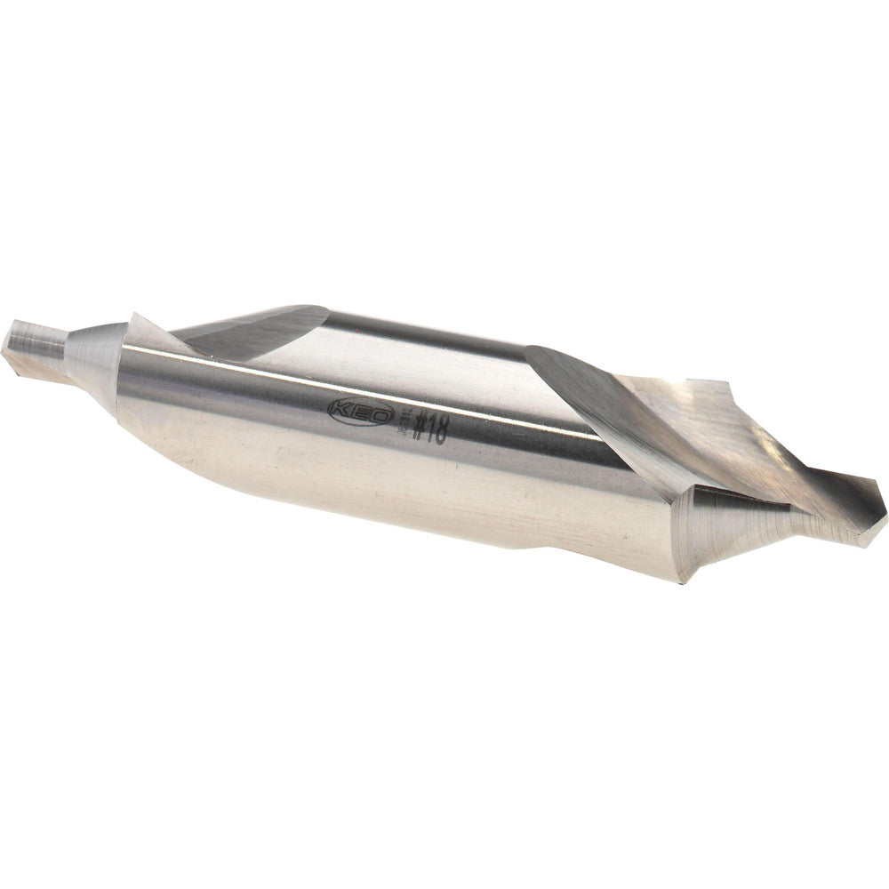 Keo 906-000-265 Combo Drill & Countersink #18, 3/4" Body Dia, 118°, High Speed Steel