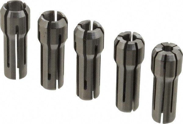 Parlec DA300-S005 Collet Set 5 Pc, Series DA300, 1/8 to 1/4" Capacity