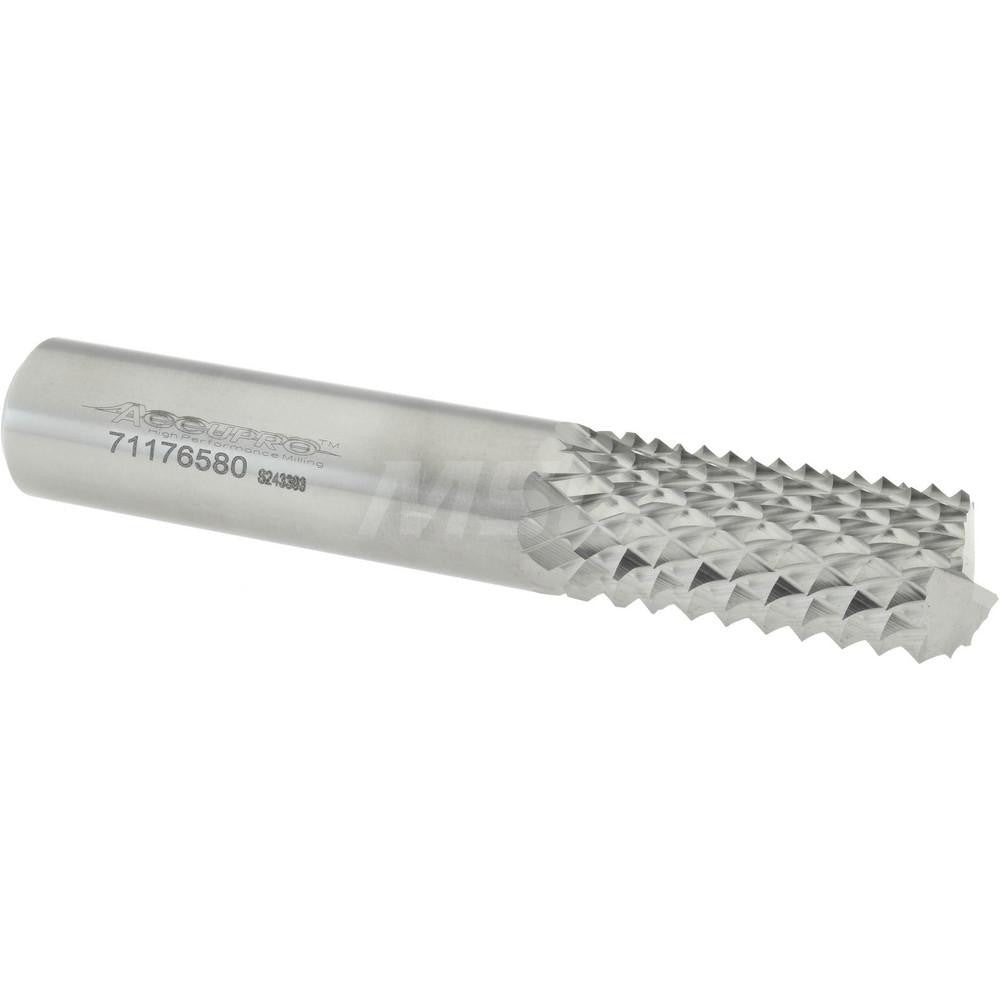 Accupro 71176580 Diamond Pattern Router Bit 0.5" Dia, 1" LOC, 1/2" Shank Dia, End Mill
