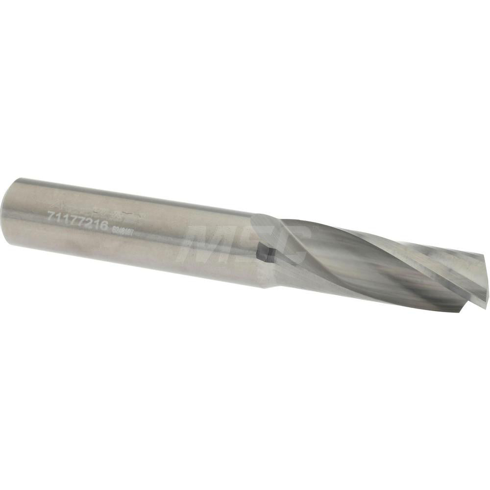 Accupro 71177216 Spiral Router Bit 0.5" Dia, 1.375" LOC, 1/2" Shank Dia, Upcut