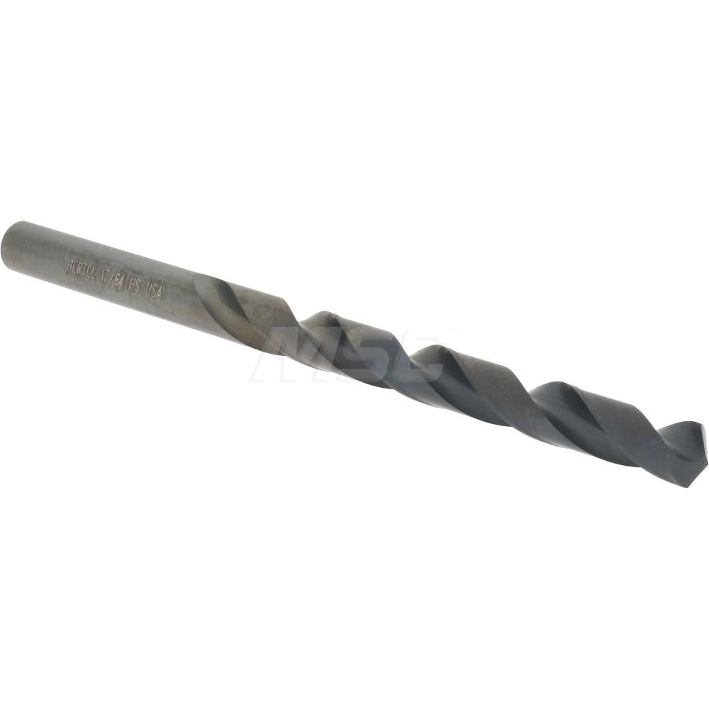 Hertel 71205769 Jobber Length Drill Bit 17/64" Dia, 118 °, High Speed Steel