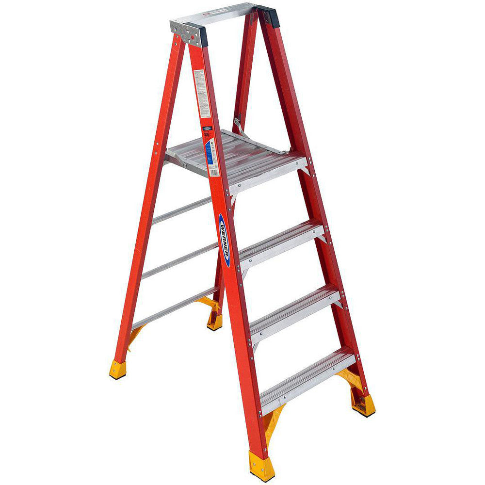 Werner P6204 3 Step Fiberglass Step Ladder Type IA
