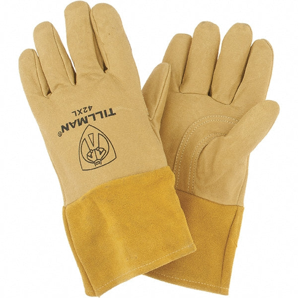 John Tillman Co. 42XL Welding Gloves Size X-Large, Leather, MIG & TIG Application