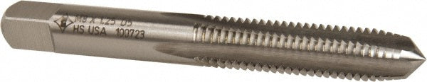 Cleveland C54547 M8x1.25 Plug RH 6H D5 Bright High Speed Steel 4-Flute Straight Flute Hand Tap