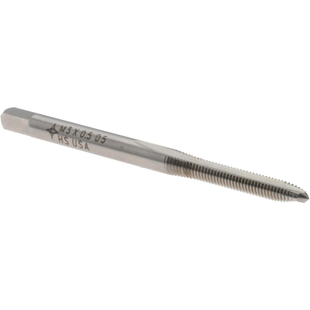 Cleveland C57055 Spiral Point Tap M3 x 0.5, Metric Coarse, 2 Flutes, Plug, 6H, High Speed Steel, Bright Finish