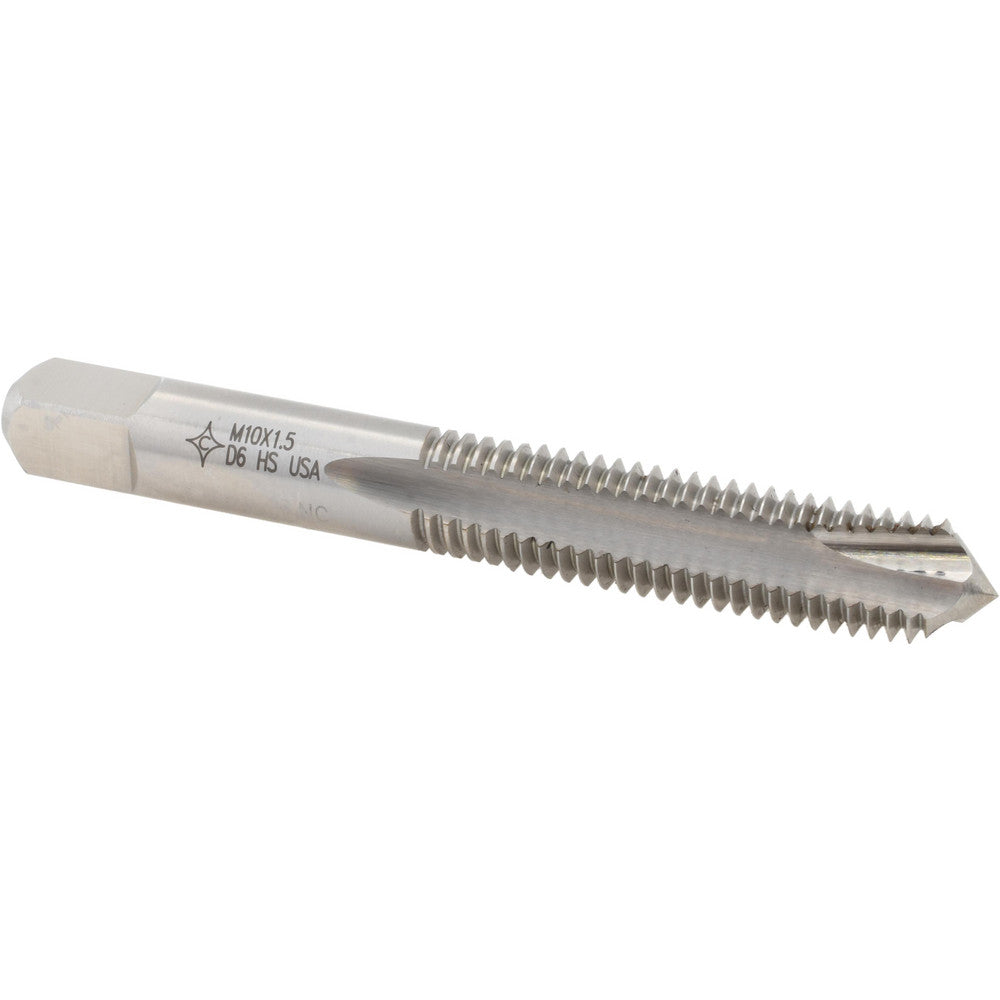 Cleveland C57189 Spiral Point Tap M10 x 1.5, Metric Coarse, 3 Flutes, Plug, 6H, High Speed Steel, Bright Finish