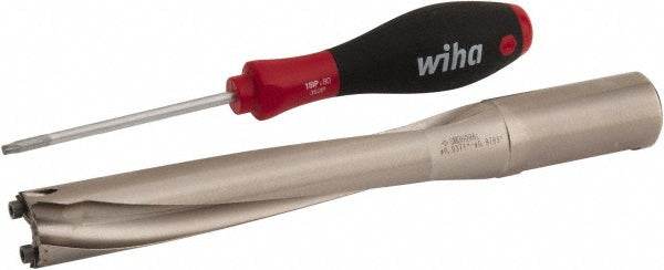Sumitomo 5L00W15 Replaceable-Tip Drill 23.81 to 24.8 mm Dia, 5.315" Max Depth, 1" Weldon Flat Shank