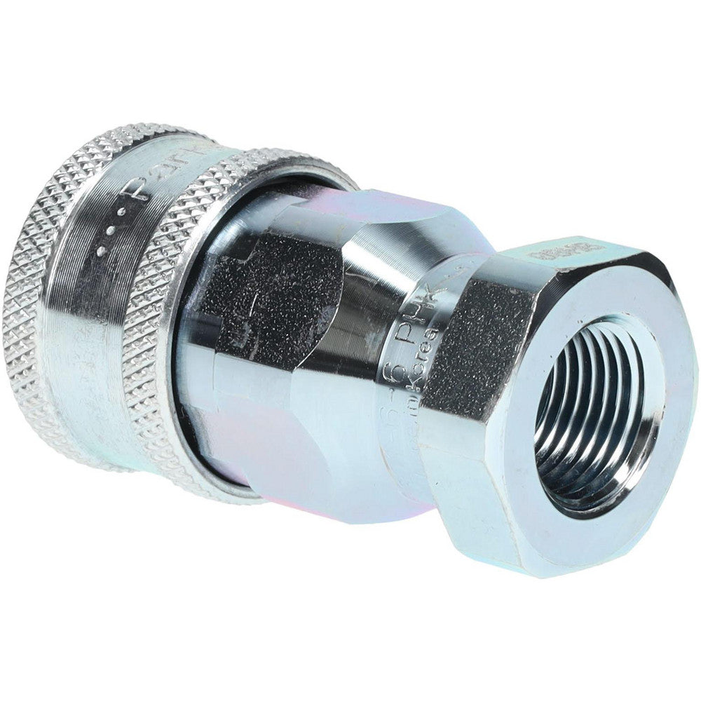 Parker 6601-6-6 Hydraulic Hose Female Pipe Rigid Fitting Hose Size 3/8", 3/8" Thread, 4,000 psi