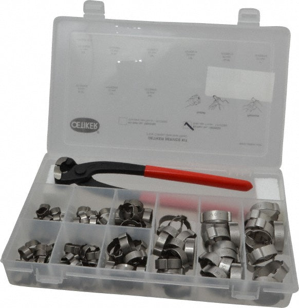Oetiker 18500065 124 Piece, 5/16 to 1" Dia, 2-Ear Service Clamp Kit