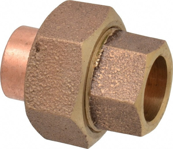 NIBCO B255400 Cast Copper Pipe Union 1/2" Fitting, C x C, Pressure Fitting
