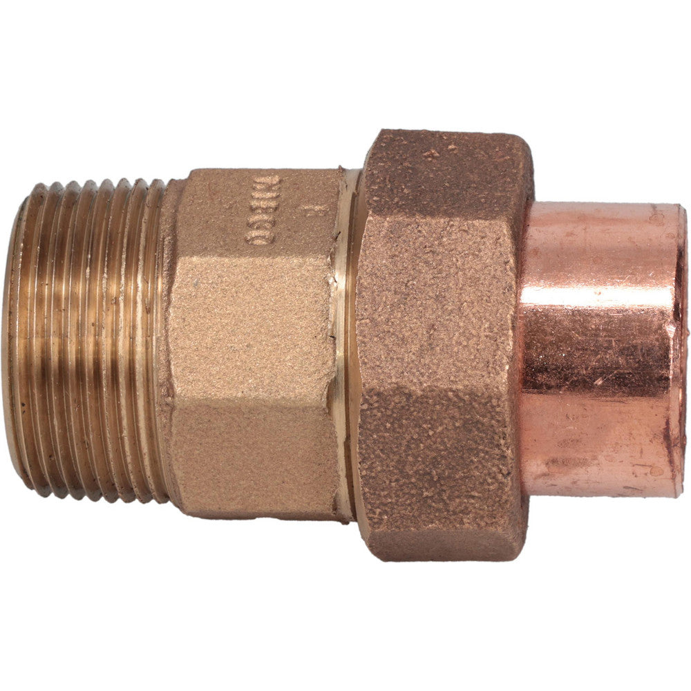 NIBCO B260450 Cast Copper Pipe Union 1-1/4" Fitting, C x M, Pressure Fitting