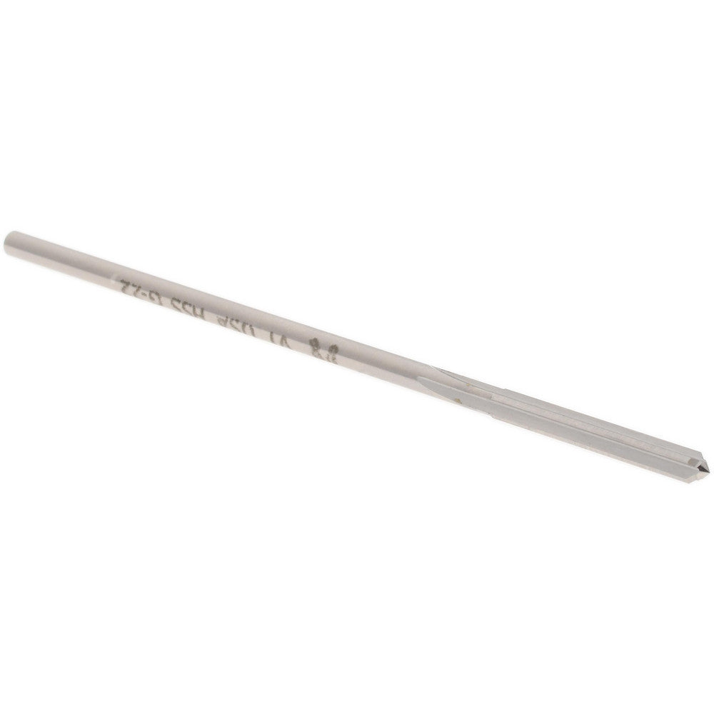 Hertel Reamers 433-0.1195 Chucking Reamer 0.1195" Dia, 3-1/2" OAL, 7/8" Flute Length, Straight Flute, Straight-Cylindrical Shank, HSS