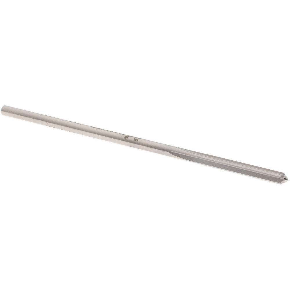 Hertel Reamers 433-0.1220 Chucking Reamer 0.1220" Dia, 3-1/2" OAL, 7/8" Flute Length, Straight Flute, Straight-Cylindrical Shank, HSS