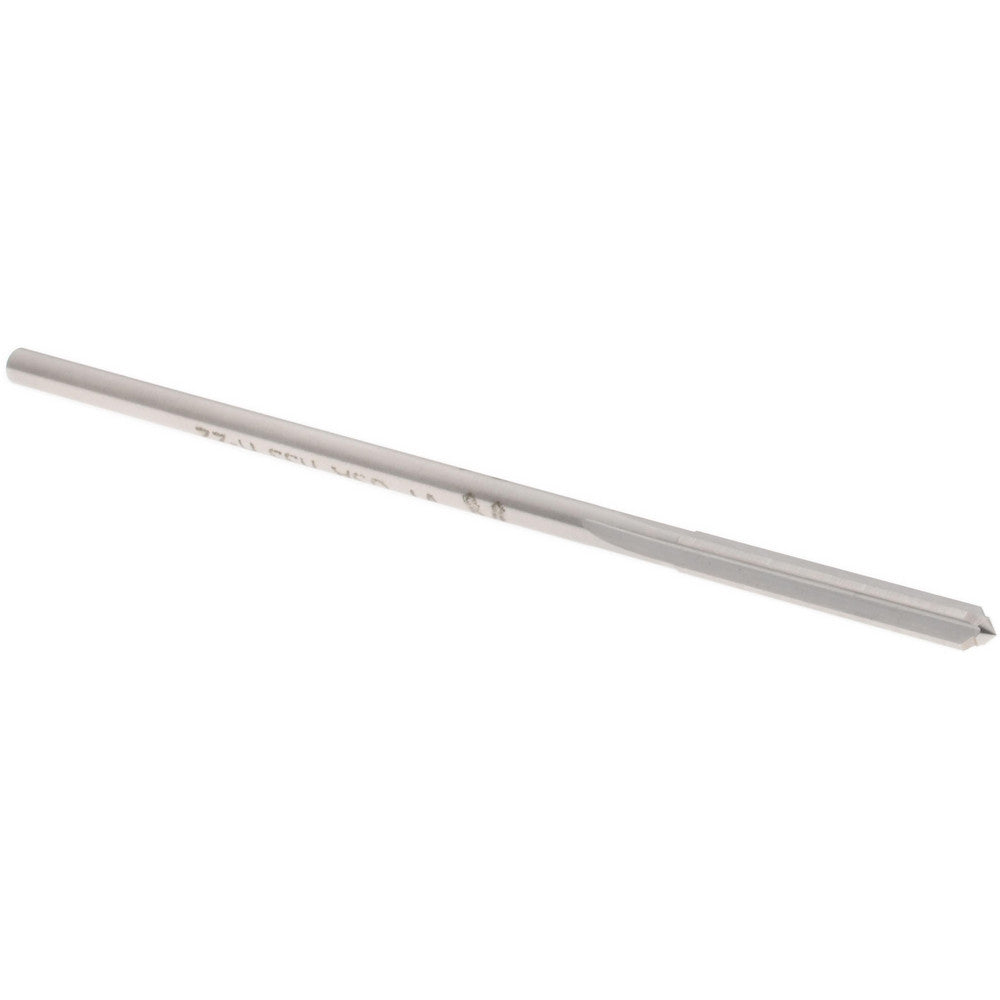 Hertel Reamers 433-0.1275 Chucking Reamer 0.1275" Dia, 3-1/2" OAL, 7/8" Flute Length, Straight Flute, Straight-Cylindrical Shank, HSS