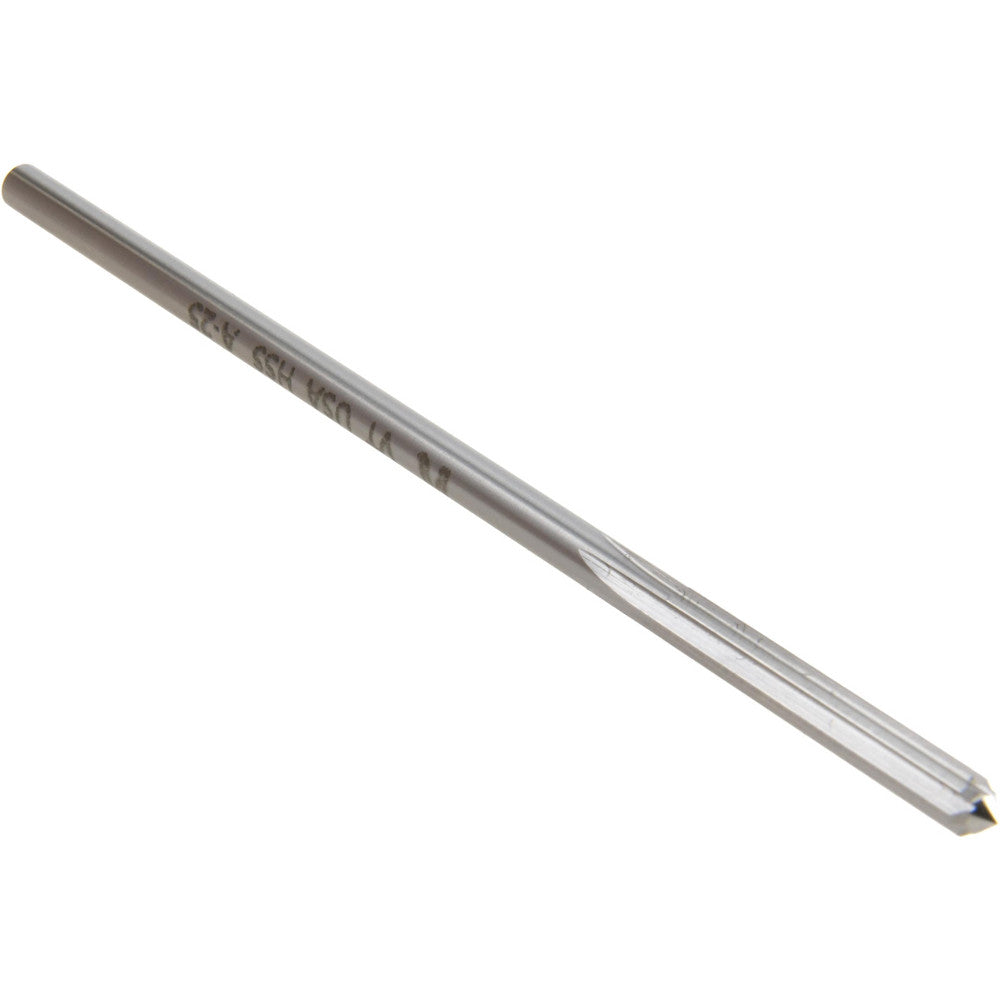 Hertel Reamers 433-0.1715 Chucking Reamer 0.1715" Dia, 4-1/2" OAL, 1-1/8" Flute Length, Straight Flute, Straight-Cylindrical Shank, HSS