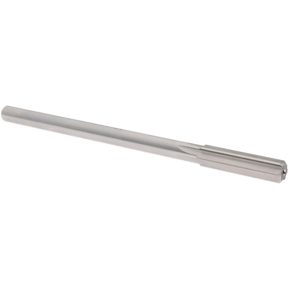Hertel Reamers 433-0.4380 Chucking Reamer 0.4380" Dia, 7" OAL, 1-3/4" Flute Length, Straight Flute, Straight-Cylindrical Shank, HSS