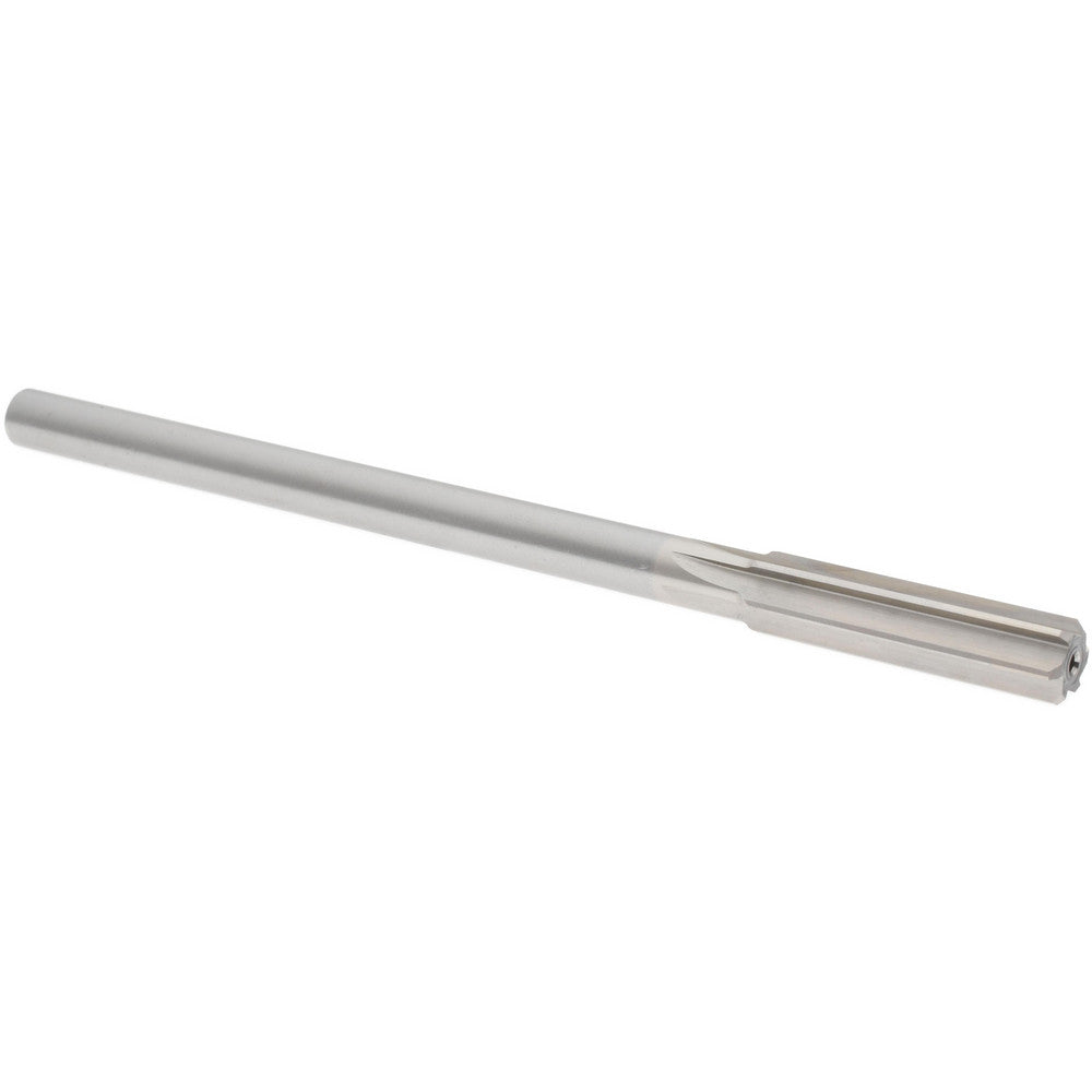Hertel Reamers 433-0.4390 Chucking Reamer 0.4390" Dia, 7" OAL, 1-3/4" Flute Length, Straight Flute, Straight-Cylindrical Shank, HSS