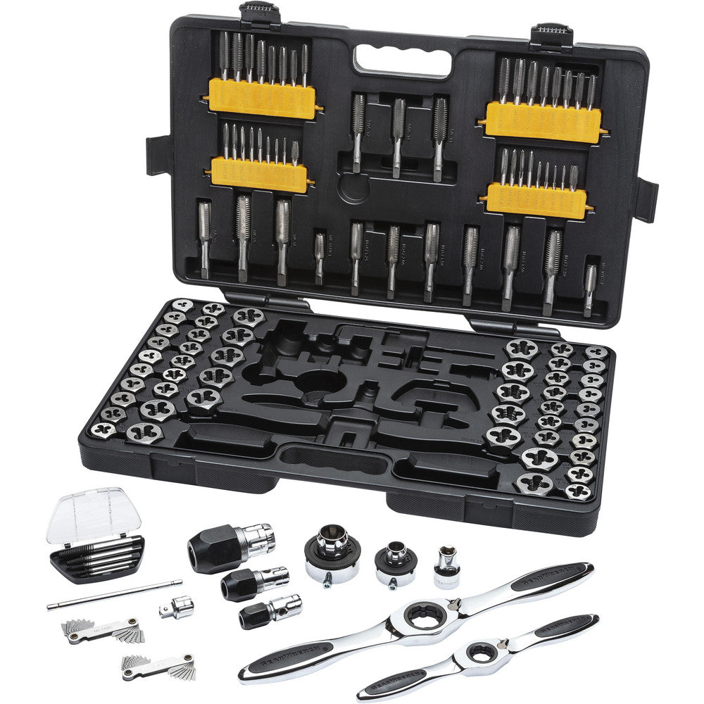 GEARWRENCH 82812 Tap & Die Set 4-40 - 3/4, 3 - 18 mm Taps, Metric