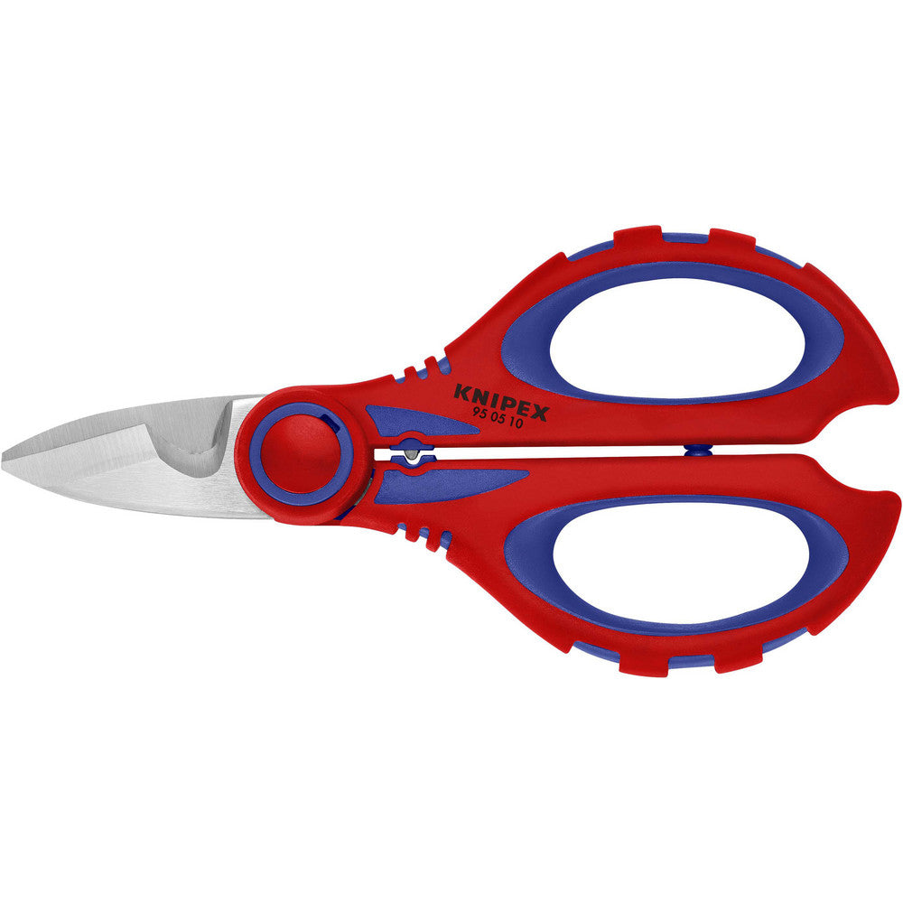 Knipex 95 05 10 SBA Snips Tool Type Electrician's Shears Cutting Length (Decimal Inch) 1.0000 Overall Length Range 4 to 6.9 in Cutting Direction Straight Overall Length (Inch) 6-1/4 Overall Length (Decimal Inch) 6.25