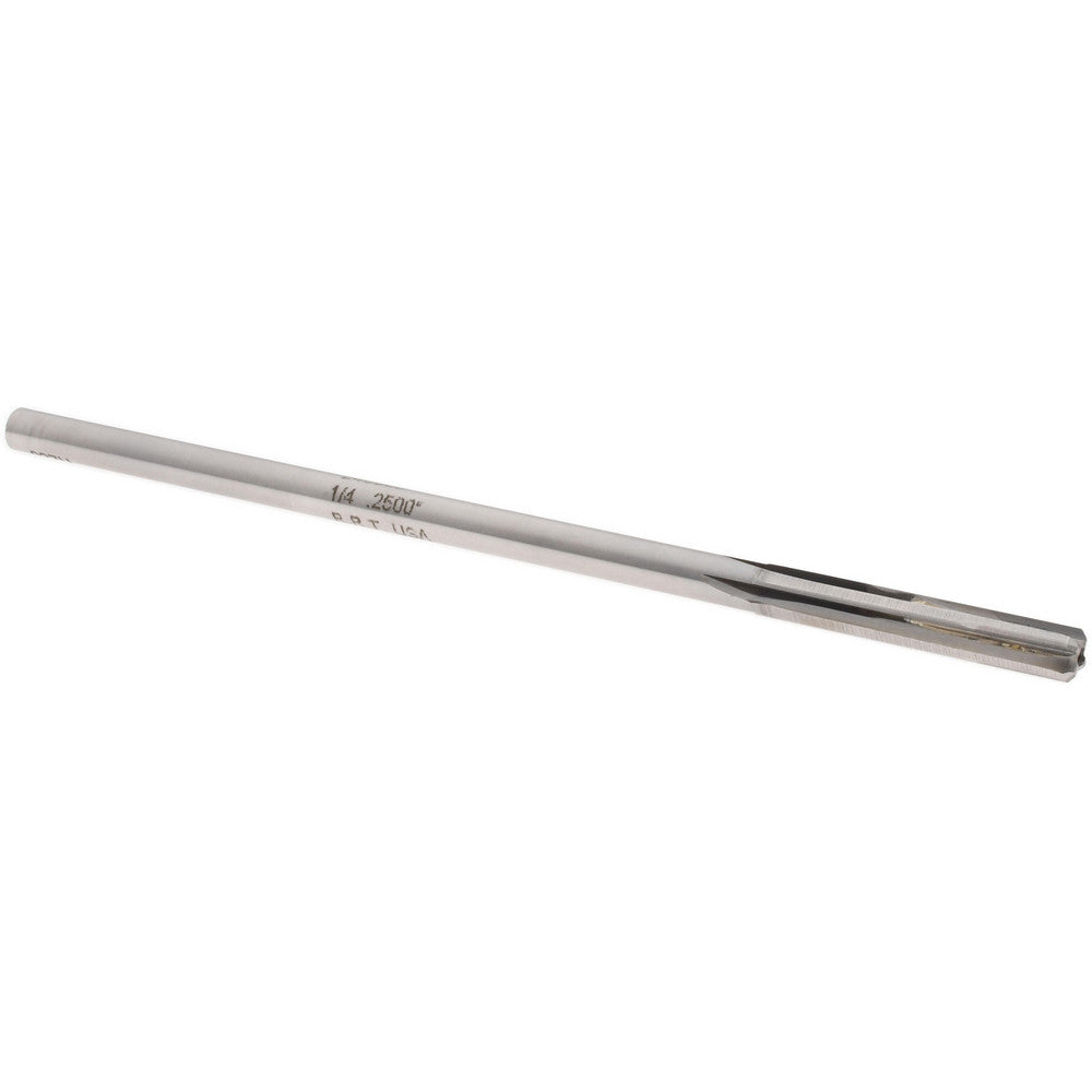 Rock River Tool Inc. 240008 Chucking Reamer 1/4" Dia, 6" OAL, 1-1/2" Flute Length, Straight-Cylindrical Shank, Carbide-Tipped