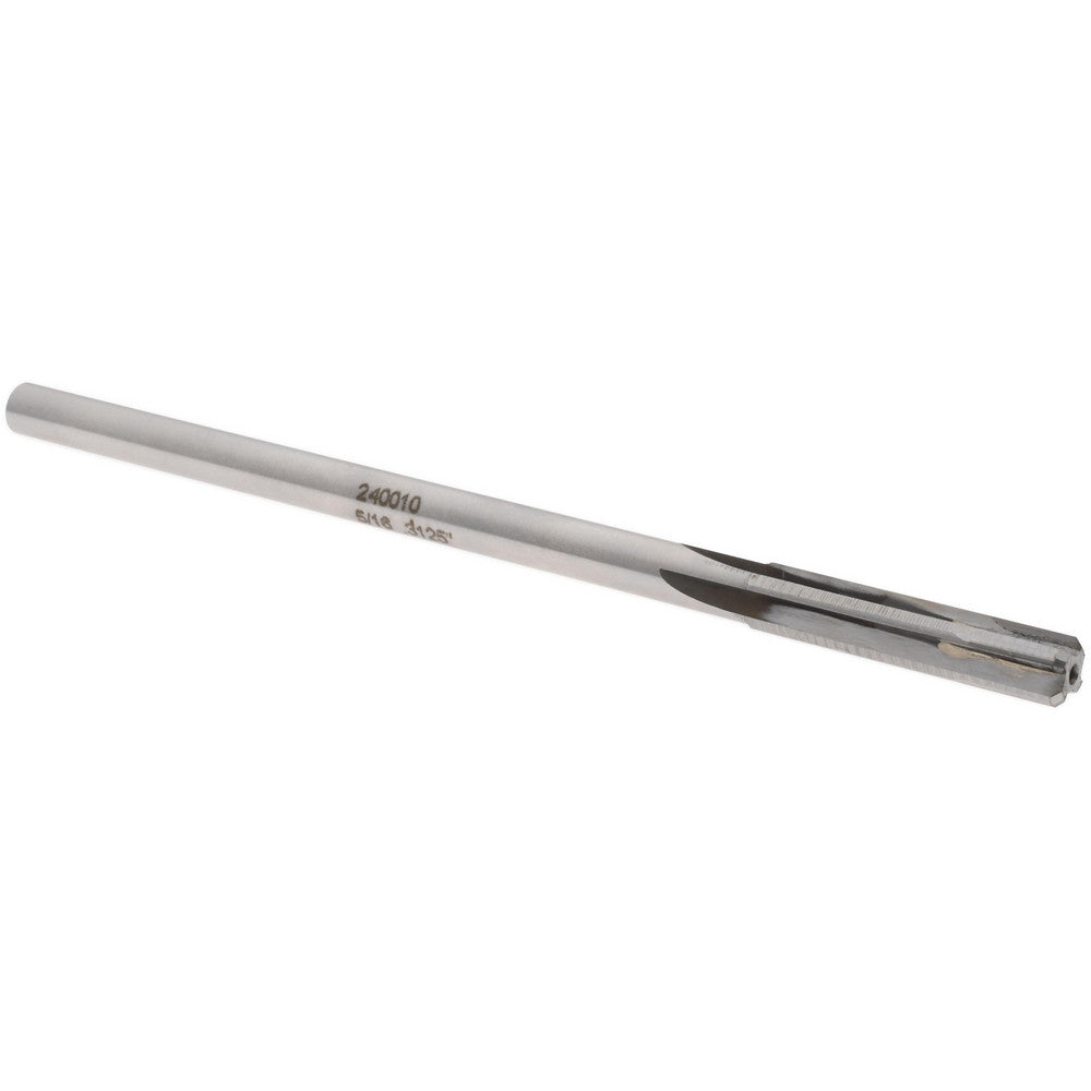 Rock River Tool Inc. 240010 Chucking Reamer 5/16" Dia, 6" OAL, 1-1/2" Flute Length, Straight-Cylindrical Shank, Carbide-Tipped