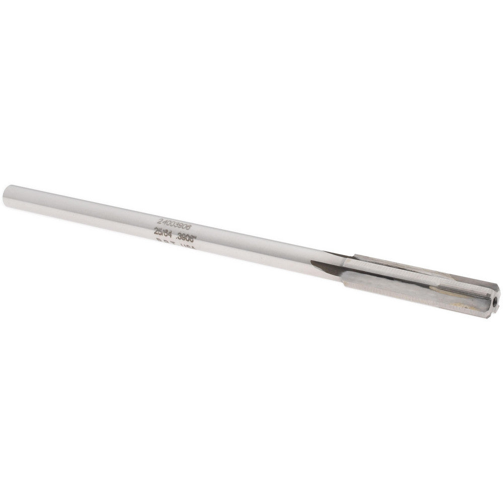 Rock River Tool Inc. 24003906 Chucking Reamer 25/64" Dia, 7" OAL, 1-3/4" Flute Length, Straight Flute, Straight-Cylindrical Shank, Carbide-Tipped
