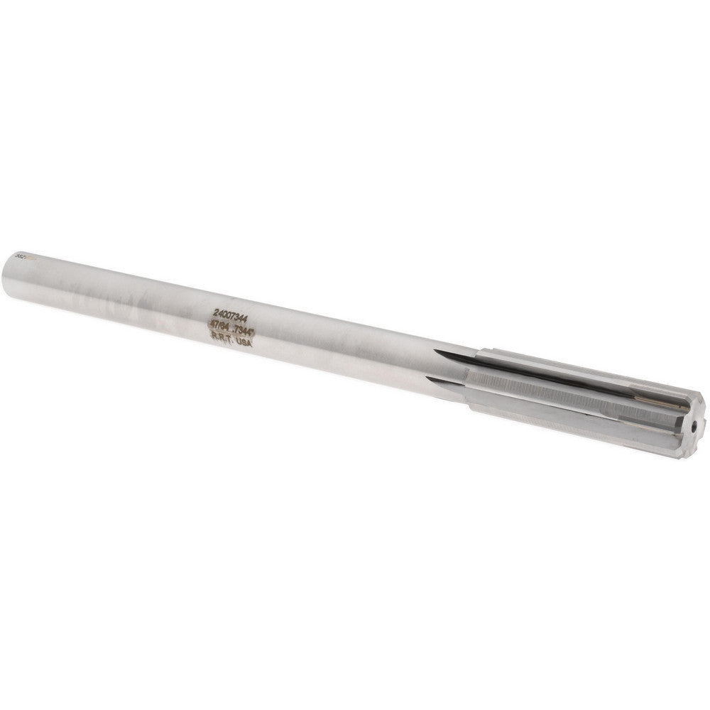 Rock River Tool Inc. 24007344 Chucking Reamer 47/64" Dia, 9-1/2" OAL, 2-1/2" Flute Length, Straight Flute, Straight-Cylindrical Shank, Carbide-Tipped