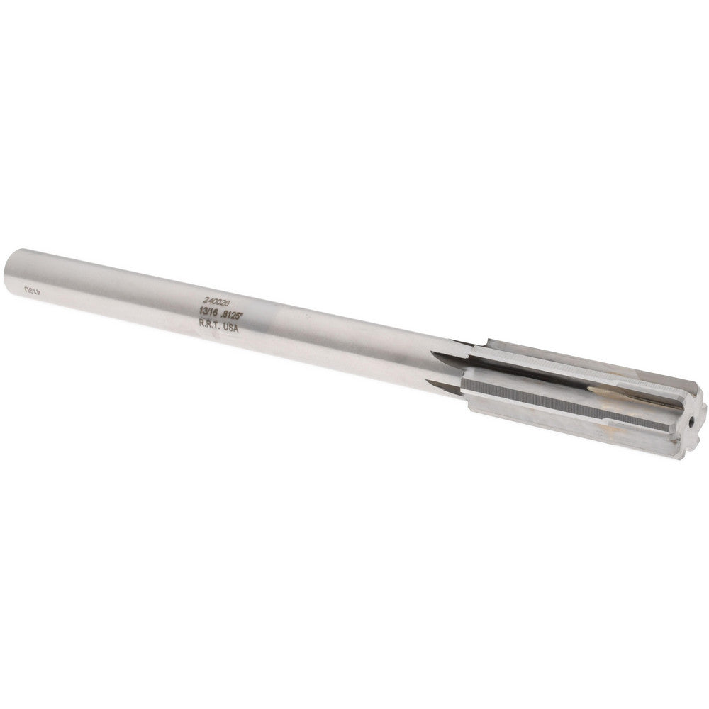 Rock River Tool Inc. 240026 Chucking Reamer 13/16" Dia, 9-1/2" OAL, 2-1/2" Flute Length, Straight Flute, Straight-Cylindrical Shank, Carbide-Tipped