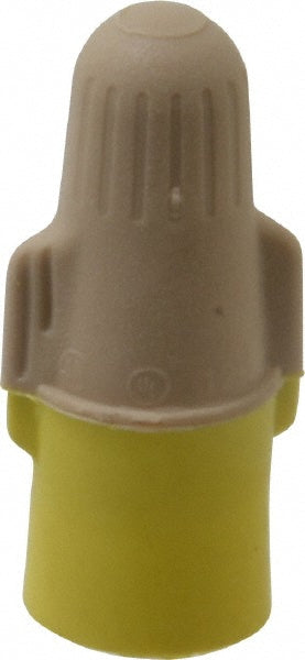 3M 7000133223 Wing Twist-On Wire Connector Tan & Yellow, Flame-Retardant, 2 AWG