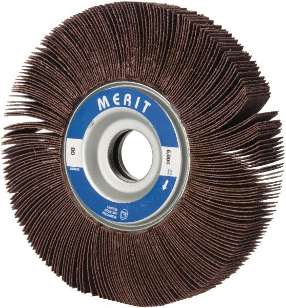 Merit Abrasives 08834123012 6 x 1" 80 Grit Aluminum Oxide Unmounted Flap Wheel