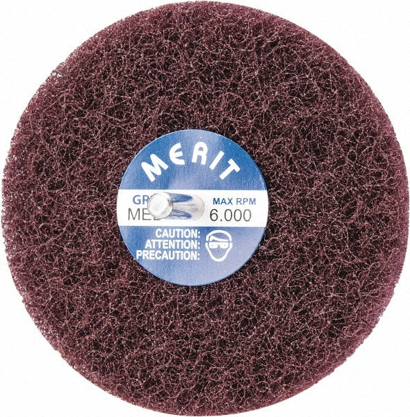 Merit Abrasives 08834131561 Mounted Scrubber Buffing Wheel 4" Dia, 1/4" Shank Dia